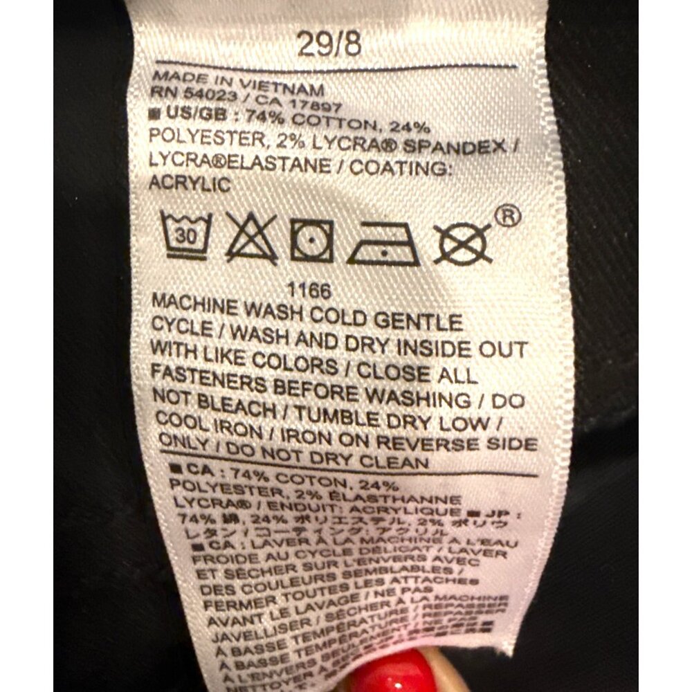 NWT Banana Republic Women's Low-Rise Bootcut Black Shiny Jeans Size 29/8 - Picture 11 of 12